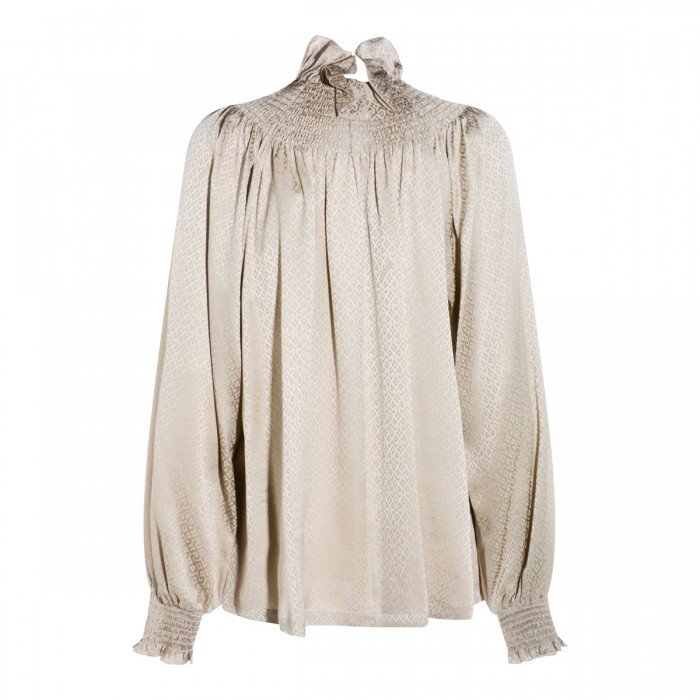 BEIGE SILK SHIRT 2