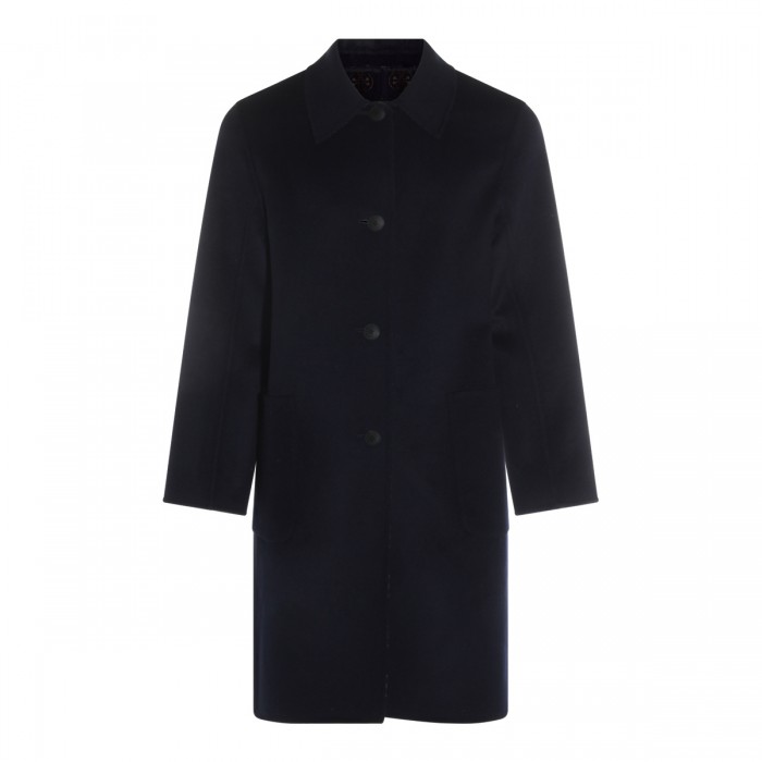 DARK NAVY WOOL COAT