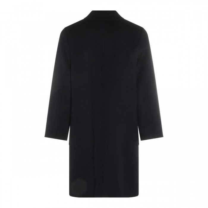 DARK NAVY WOOL COAT 2