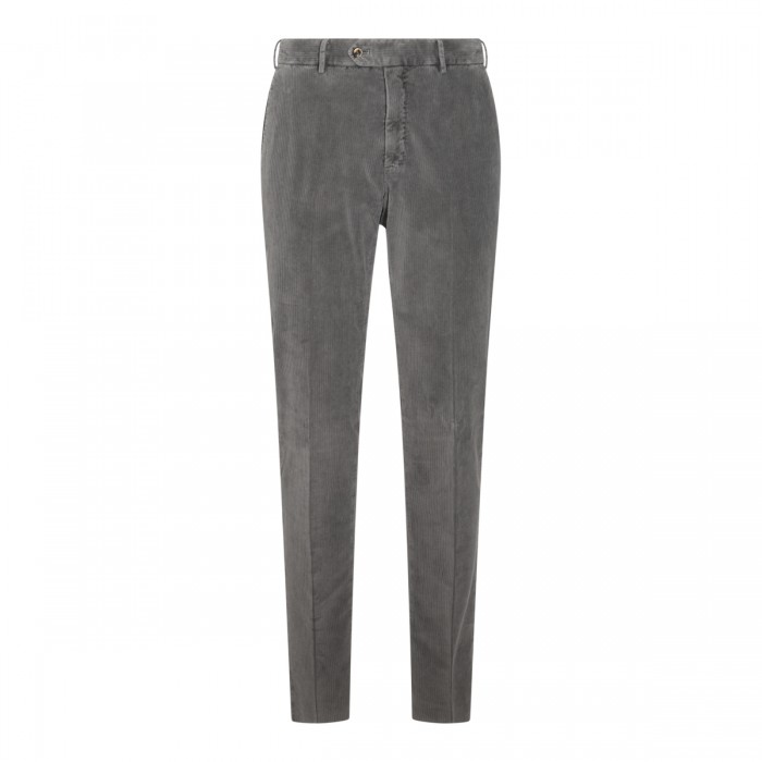 GREY COTTON SLIM JOGGER PANTS