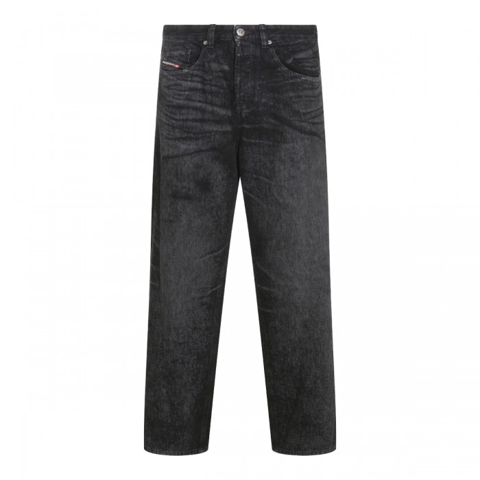 BLACK COTTON JEANS