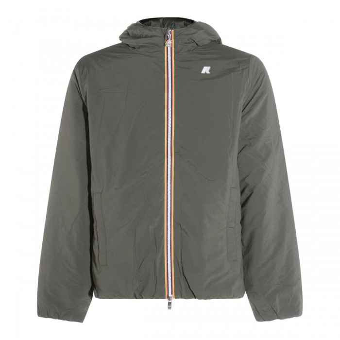 GREEN NYLON JACK PLAIN...