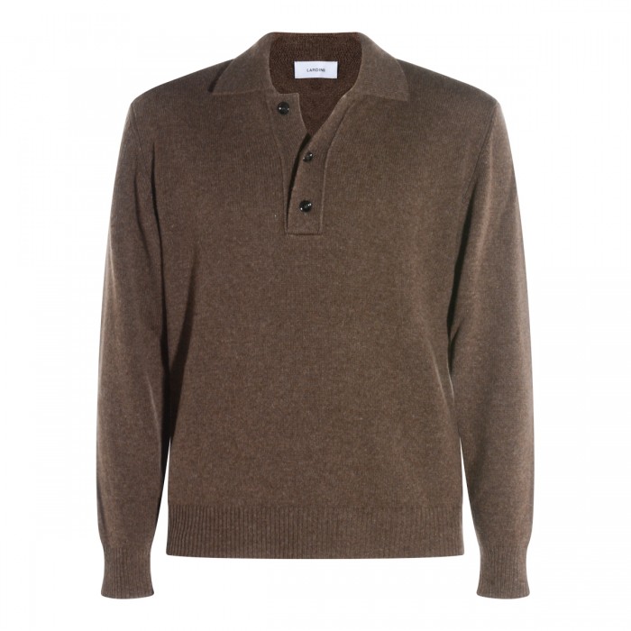 BROWN WOOL KNITWEAR