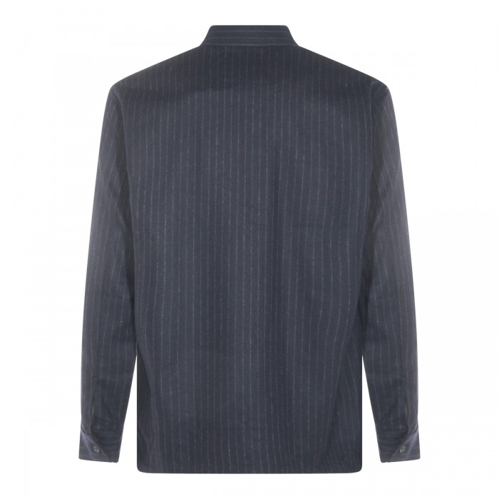 NAVY WOOL SHIRT 2