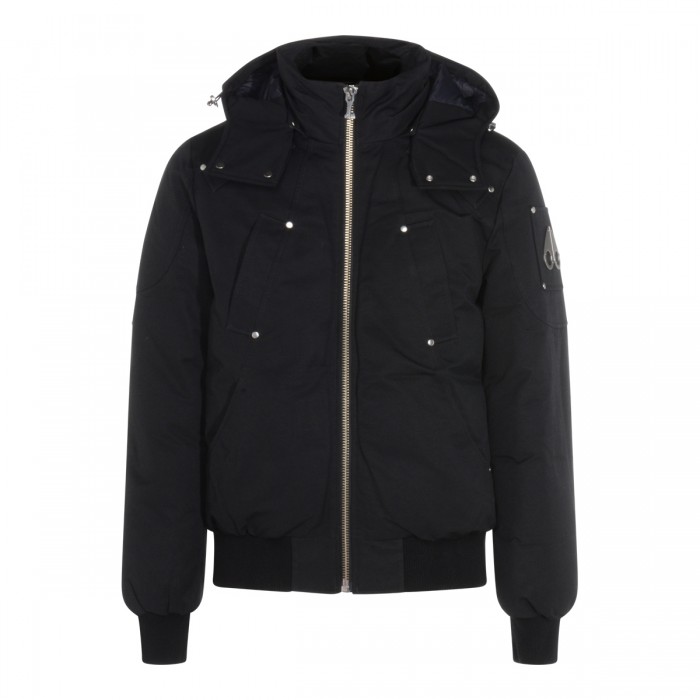 BLACK COTTON DOWN JACKET