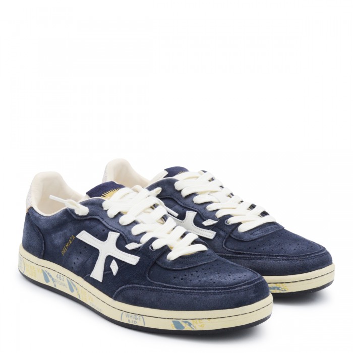 NAVY BASKET CLAY SNEAKERS 2