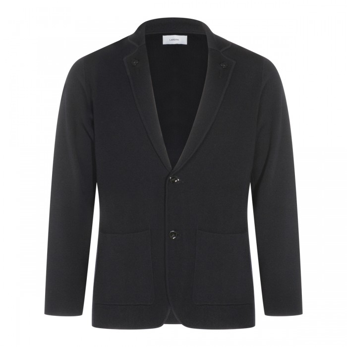 BLACK WOOL KNITWEAR