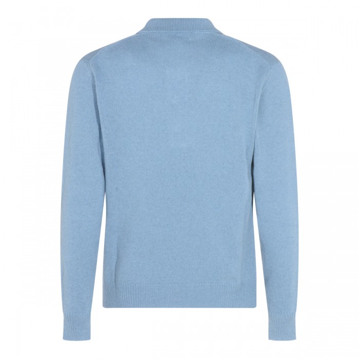 LIGHT BLUE WOOL KNITWEAR 2