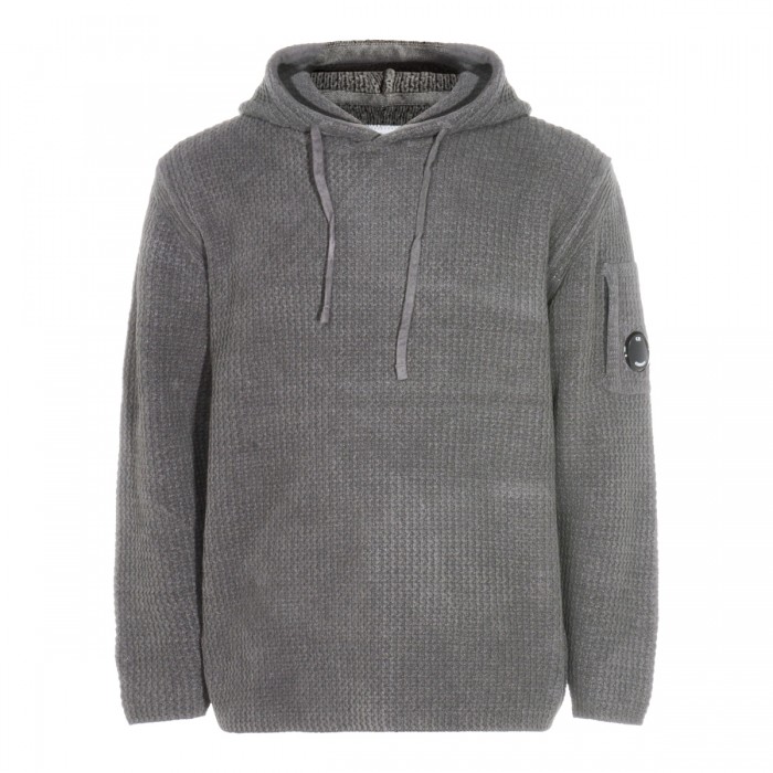 DARK GREY COTTON KNITWEAR
