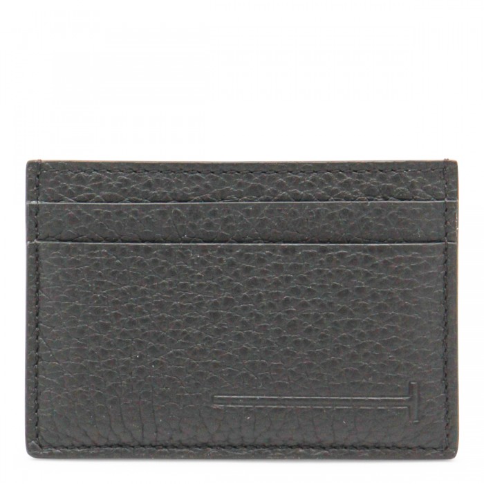 BLACK LEATHER CARD HOLDER 2
