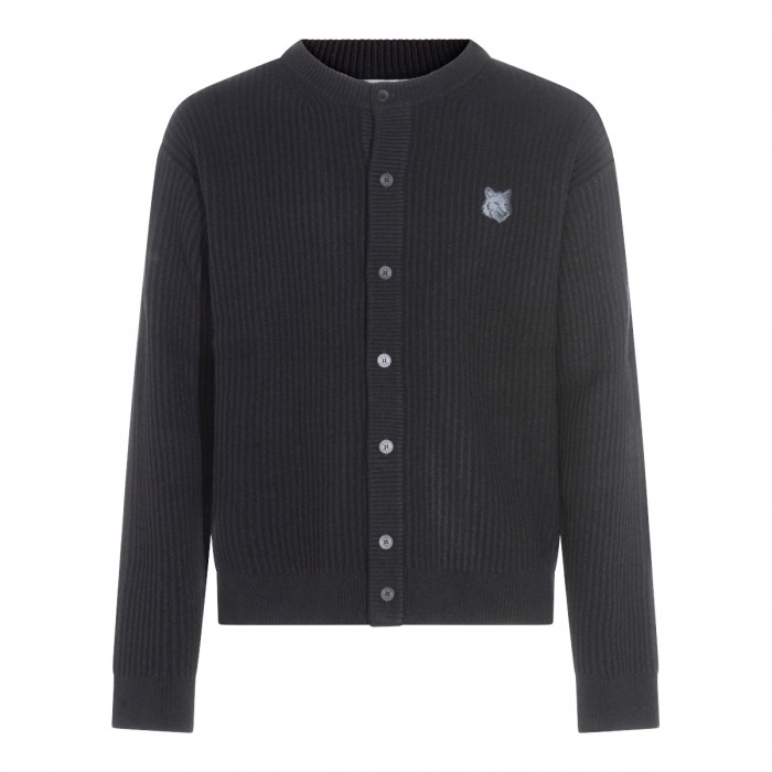 BLACK WOOL KNITWEAR