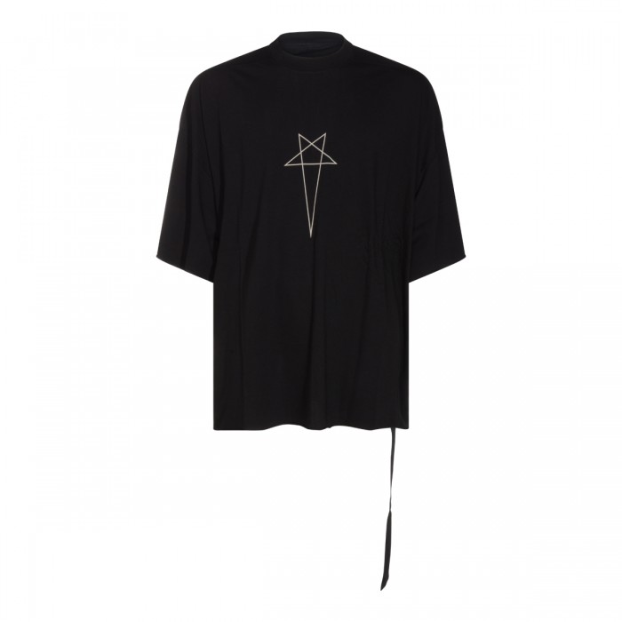 BLACK COTTON TOMMY T-SHIRT