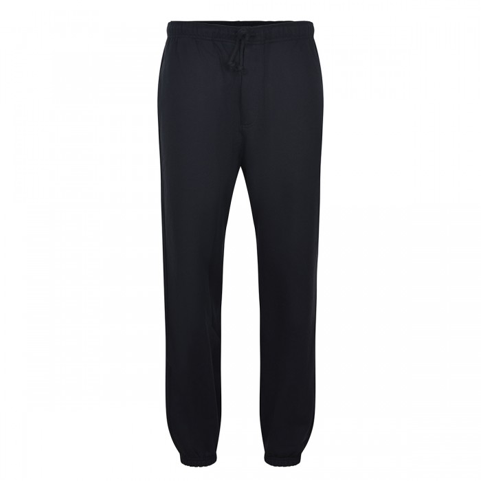 BLACK TRACK COTTON PANTS