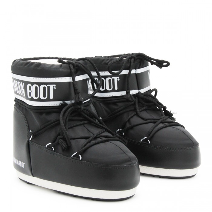 BLACK ICON LOW NYLON BOOTS 2
