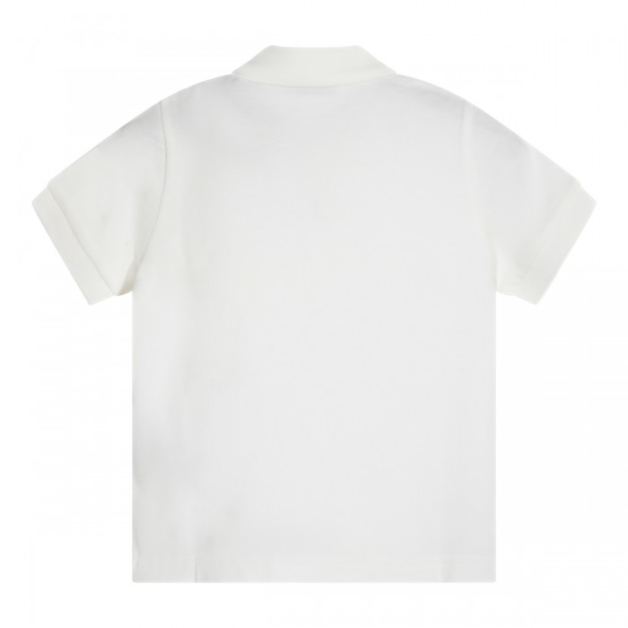 WHITE COTTON POLO SHIRT 2