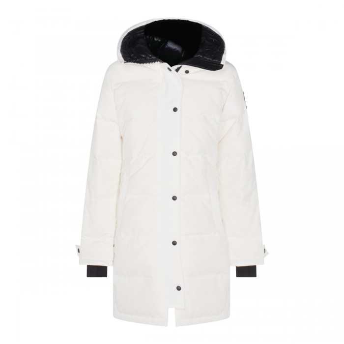 WHITE PARKA DOWN JACKET