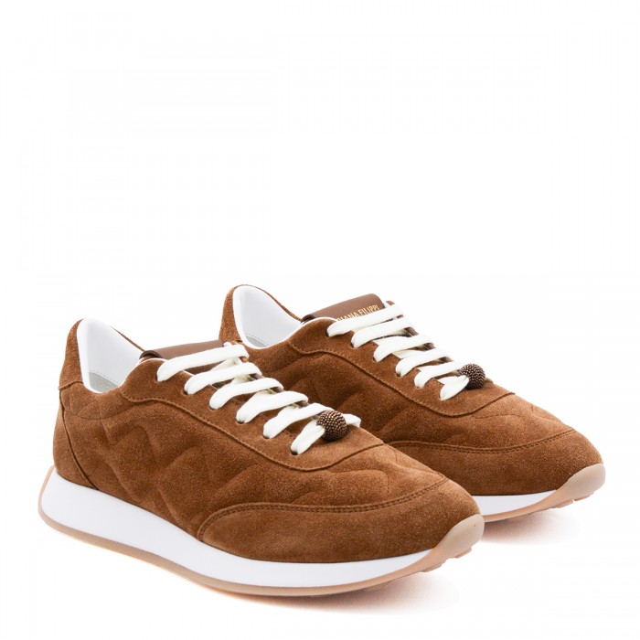 BROWN LEATHER SNEAKERS 2