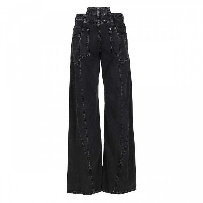 BLACK COTTON DECORTIQUE JEANS 2