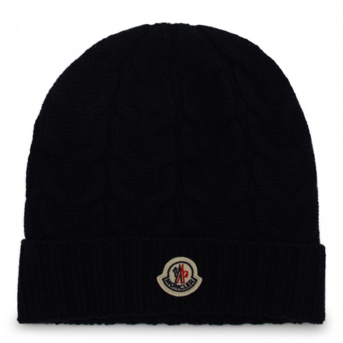 DARK BLUE WOOL HAT 2