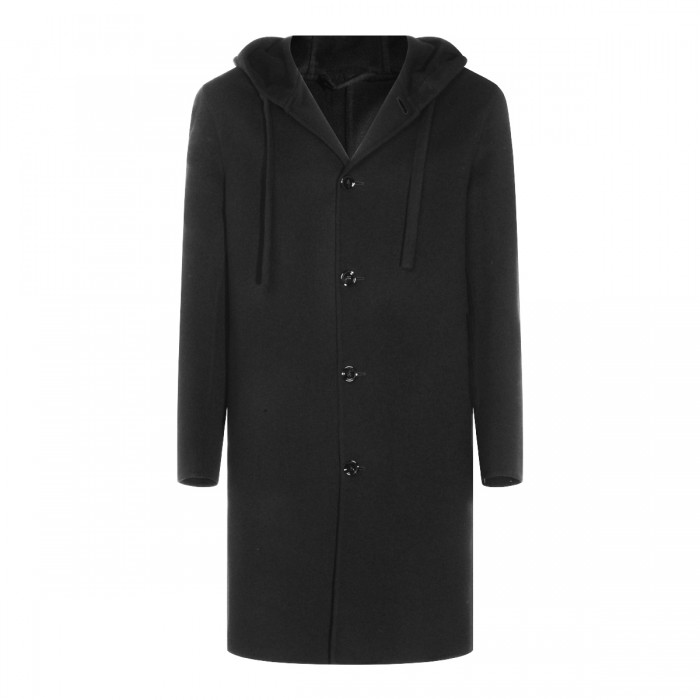 BLACK WOOL COAT