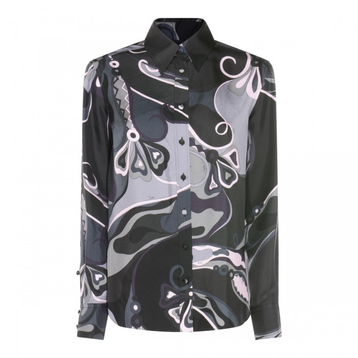BLACK SILK SHIRT