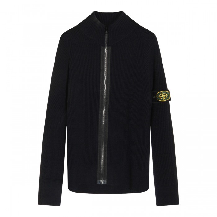BLUE WOOL KNITWEAR