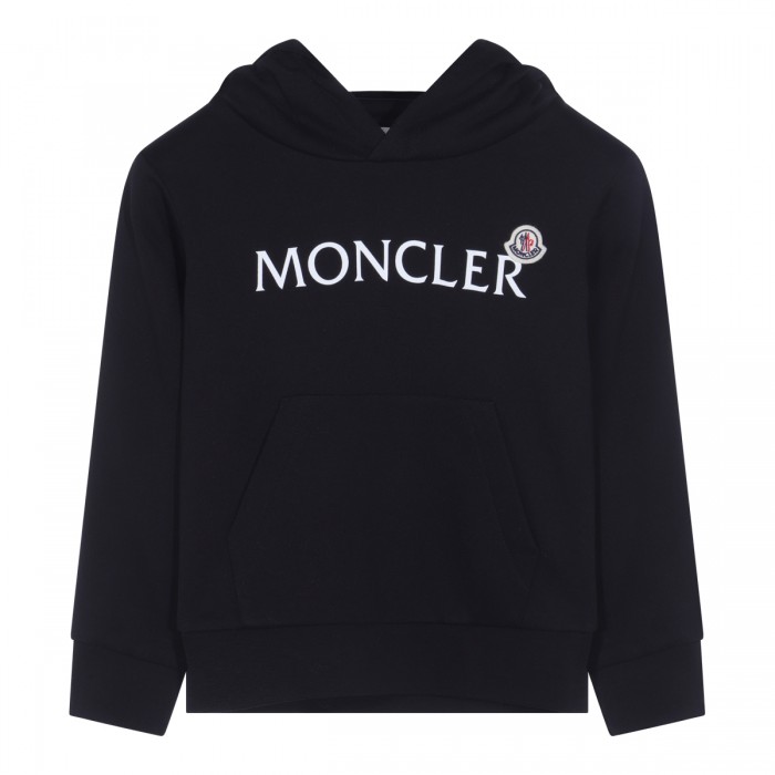 BLACK COTTON SWEATSHIRT