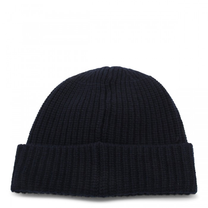 DARK BLUE WOOL HAT 2