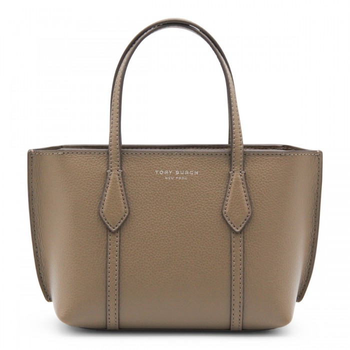 BROWN LEATHER PERRY MINI TOTE