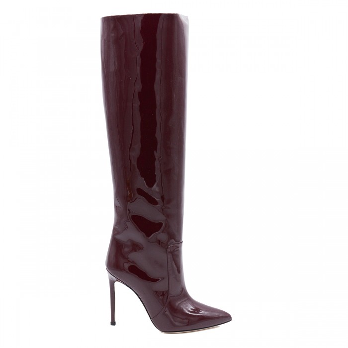 DARK RED LEATHER BOOTS