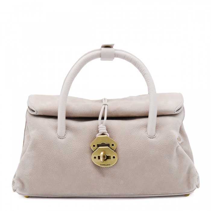 LIGHT BEIGE LEATHER DOTTA...