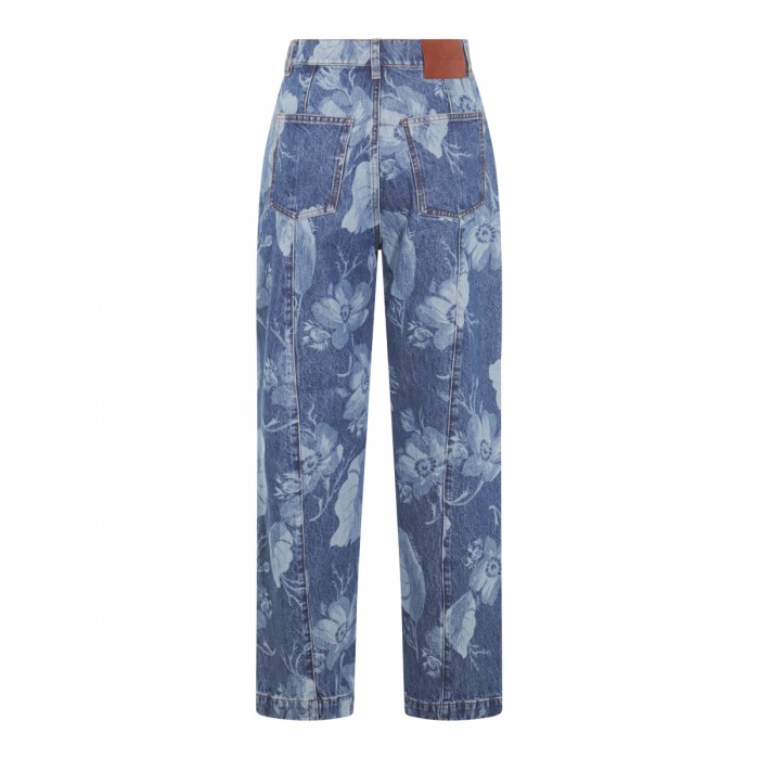 BLUE COTTON DENIM JEANS 2