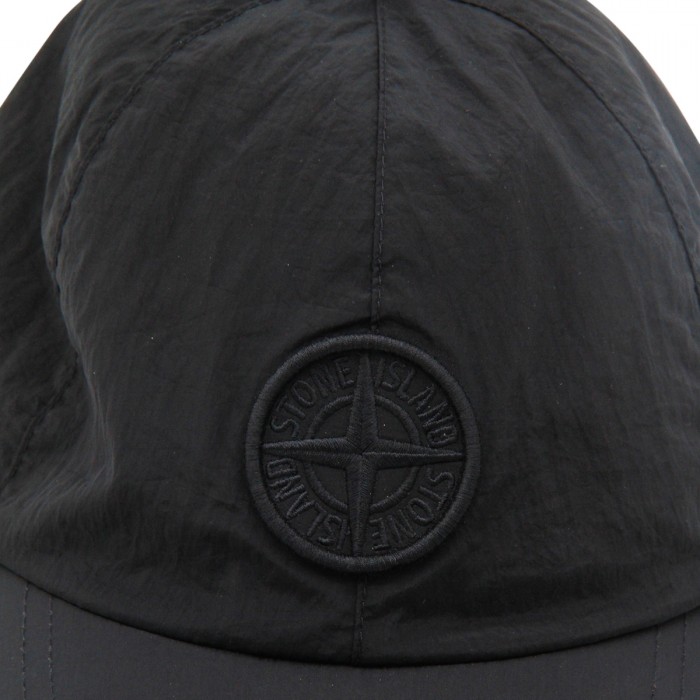 BLACK NYLON HAT 2