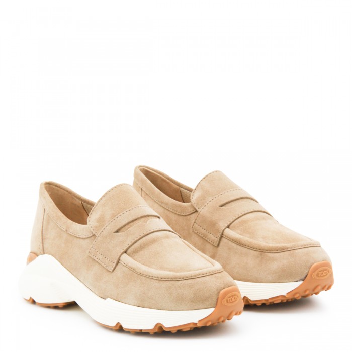 BEIGE LEATHER LOAFERS 2