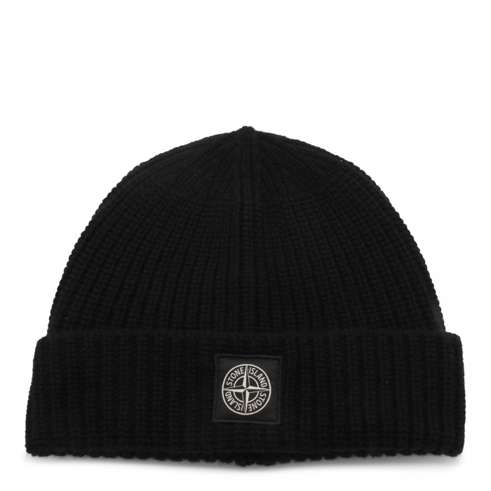 BLACK WOOL HAT