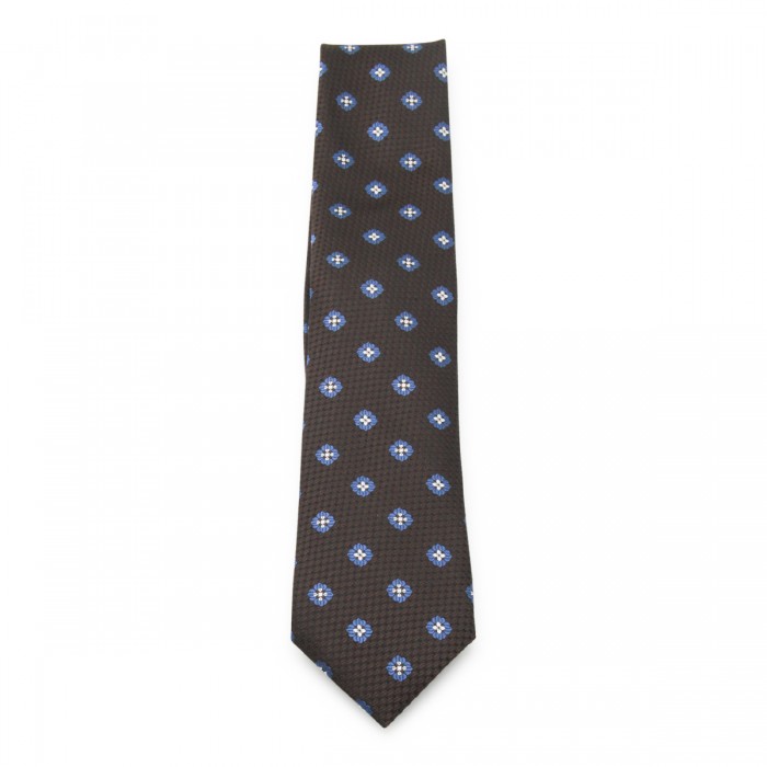 BROWN SILK TIE