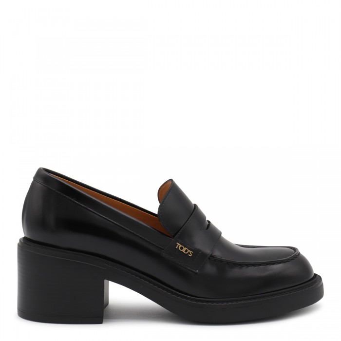 BLACK LEATHER T60 LOAFERS