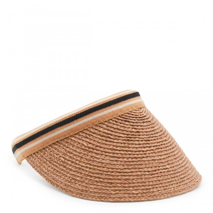 DARK BEIGE RAFFIA HAT