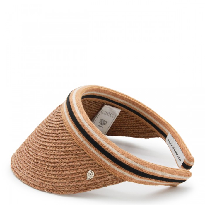 DARK BEIGE RAFFIA HAT 2