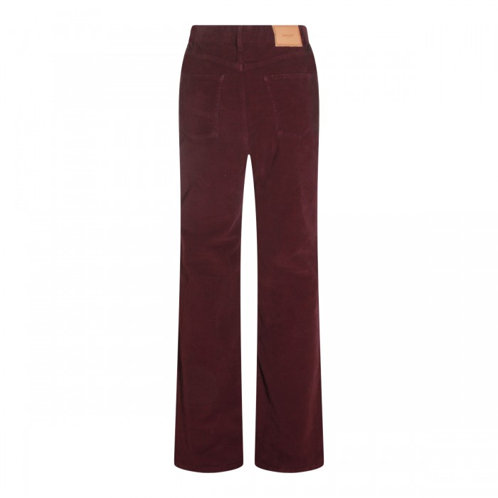 DARK PURPLE COTTON PANTS 2