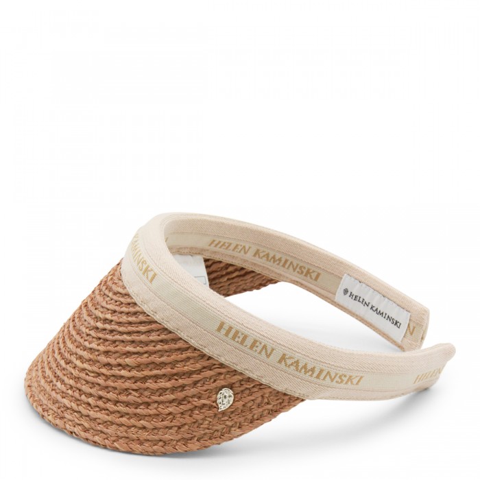 DARK BEIGE RAFFIA HAT 2