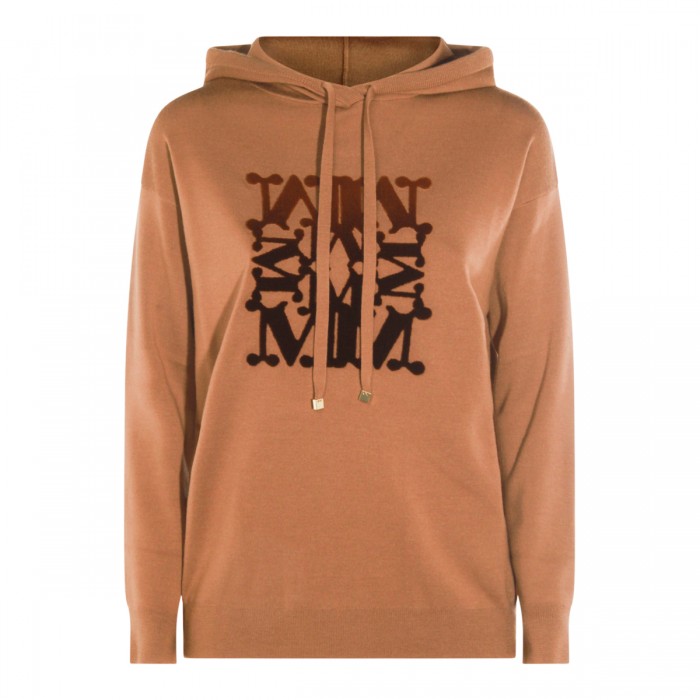 CAMEL WOOL SWEATSHIRT