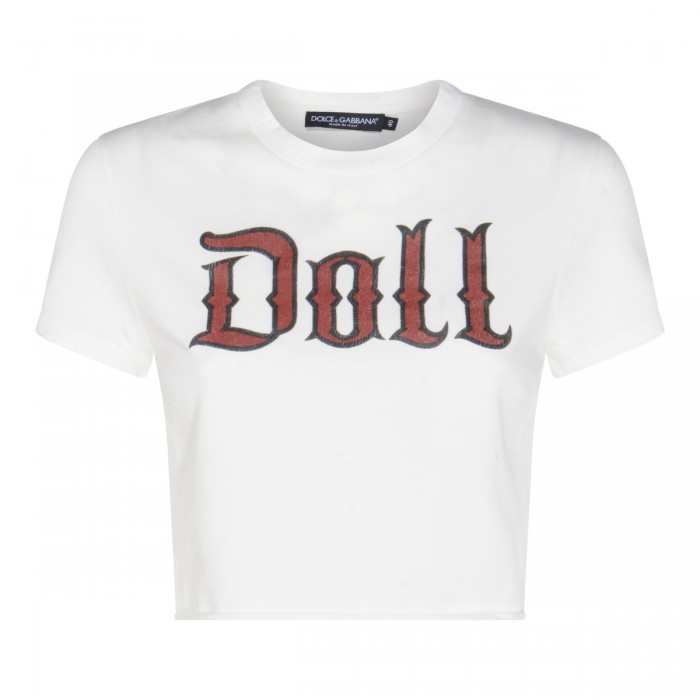 WHITE COTTON T-SHIRT