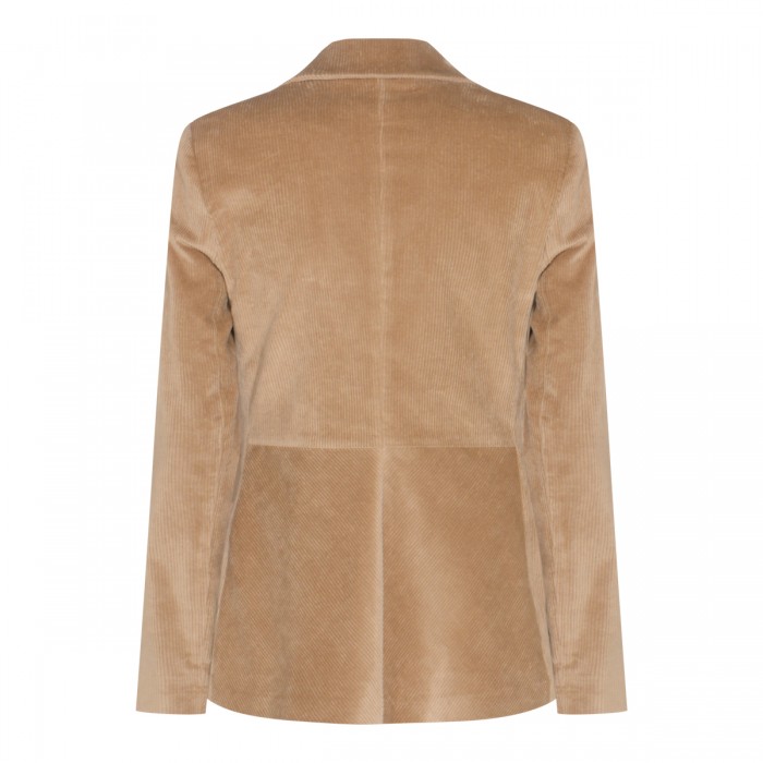 BEIGE COTTON GRUMELLO BLAZER 2