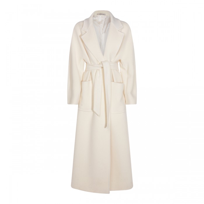 WHITE WOOL COAT