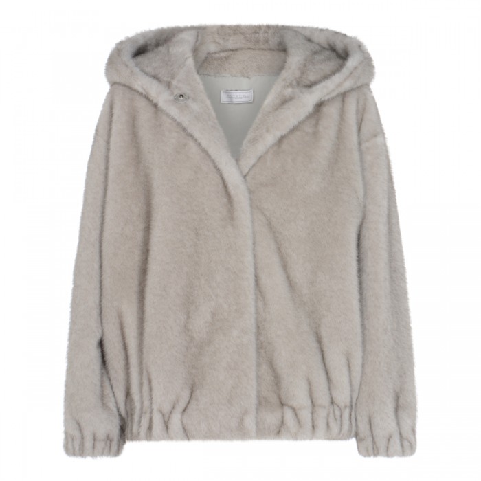 GREY GIRELLA FUR JACKET
