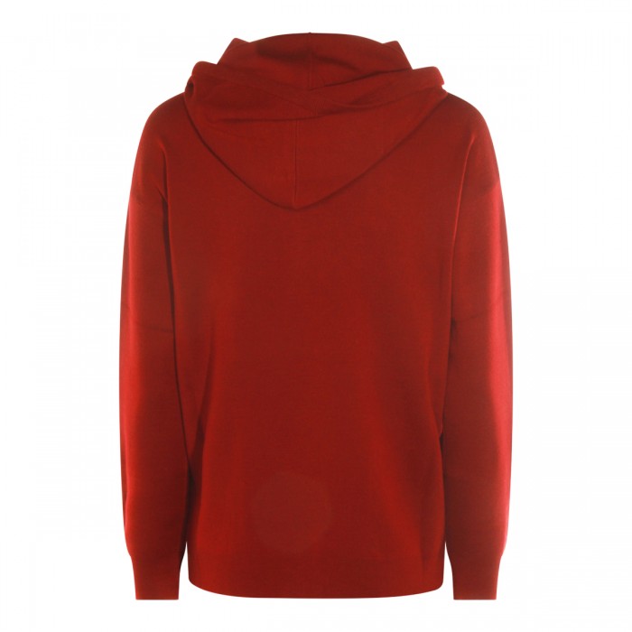 DARK RED WOOL SWEATSHIRT 2