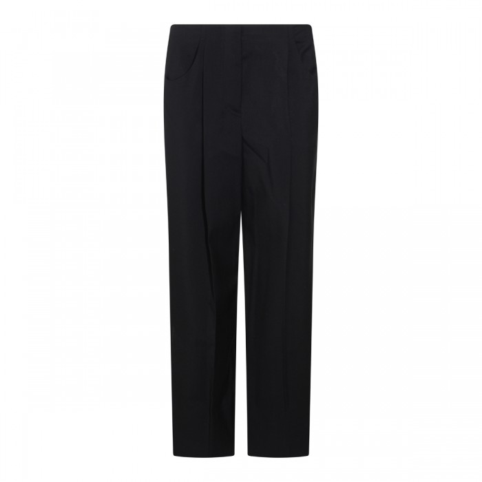 BLACK WOOL PANTS