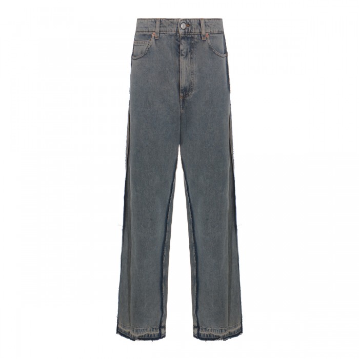 GREY COTTON DENIM JEANS