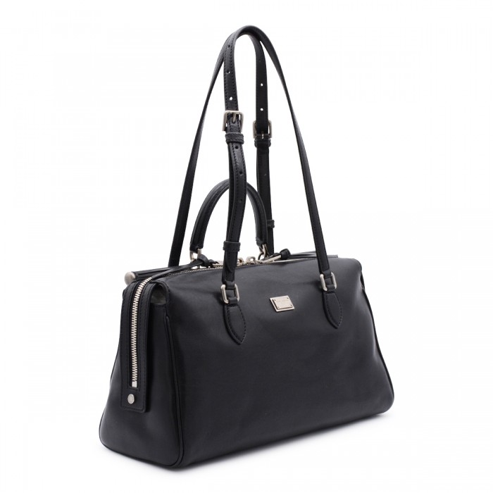BLACK LEATHER VITTORIA TOP... 2